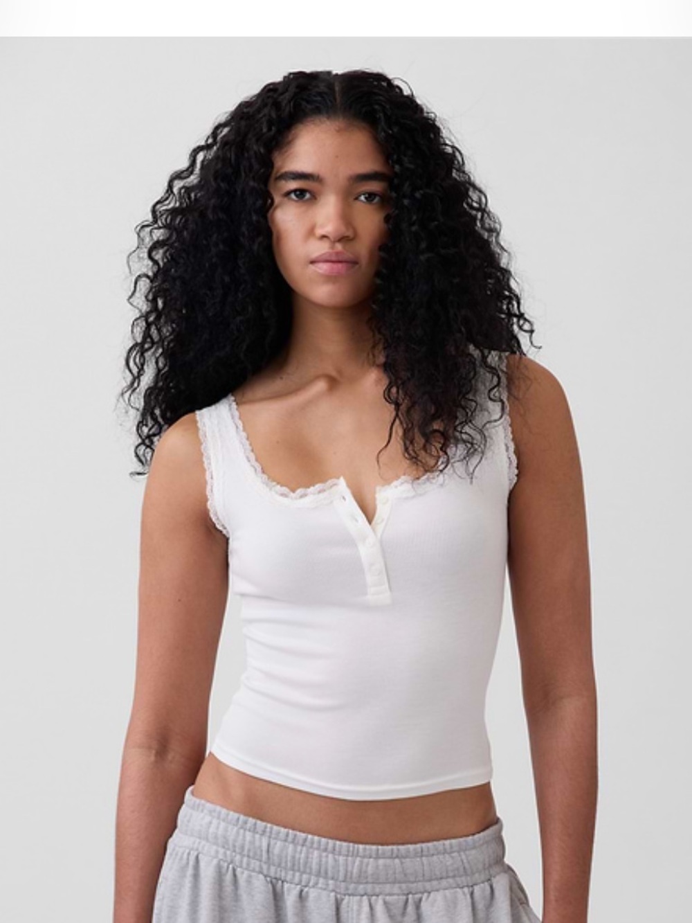 Gap body Henley Tank  Top - Women NWOT